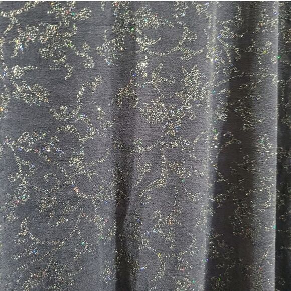 Western Connection II Sparkly Glittery Gray Top Sz 2X - Picture 5 of 5